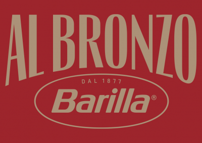 Barilla al bronzo logo background