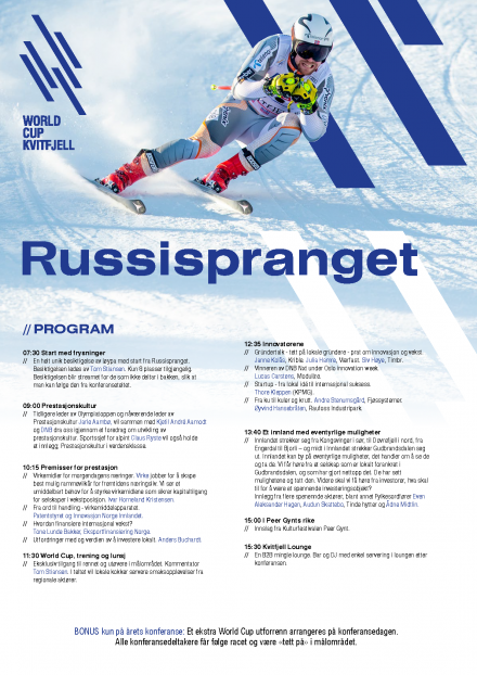 Program Russispranget Side 1